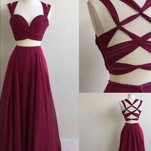 Two-Piece Prom Dress